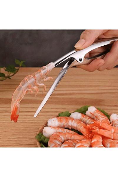 Choice قطعة واحدة من مقشرة الروبيان، مقشرة روبيان محمولة من الفولاذ المقاوم ل...