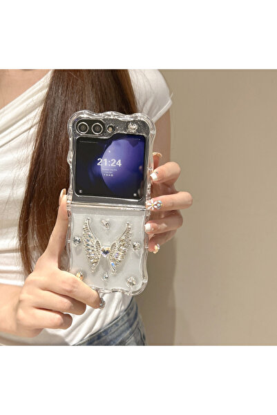 Choice3 غلاف هاتف Galaxy Z Flip7 بتصميم فراشة لطيفة، مناسب لهواتف Z Flip7 و6 ...