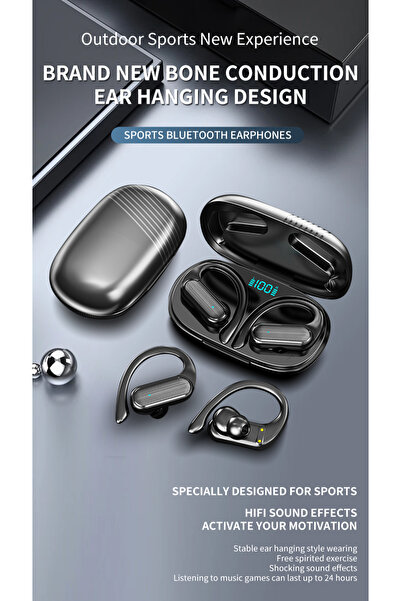 Choice bLACK Wireless Bluetooth Headset HD Sound Quality Stereo Universal Hea...