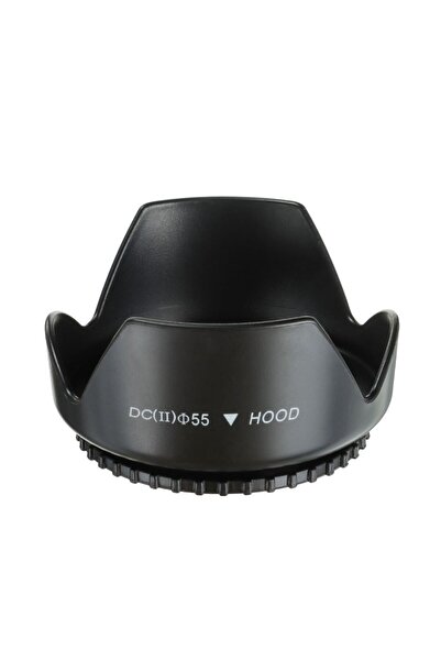 Choice5 55mm Screwed Sunshade Lens Hood For Nikon Canon Fuji Olympus DSLR Cam...