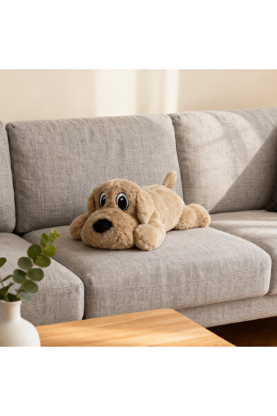 Choice1 Brown Interactive Soothing Plush Toy for Pets: Double-Layered, Tear-R...