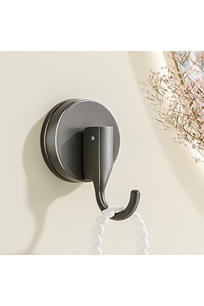 Choice خطاف شفط قوي رمادي اللون، لا يتطلب حفرًا، لا يترك أثرًا، مناسب للحمام ...