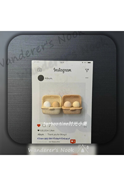 Choice1 a set of Mini Egg Tray Fridge Magnet Niche Cute Miniature Fridge Ingr...