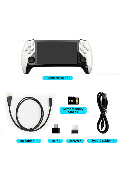 Choice جهاز ألعاب محمول بشاشة 5 بوصة فقط، متوافق مع PS1 وGBA وMAME، مشغل ألعا...