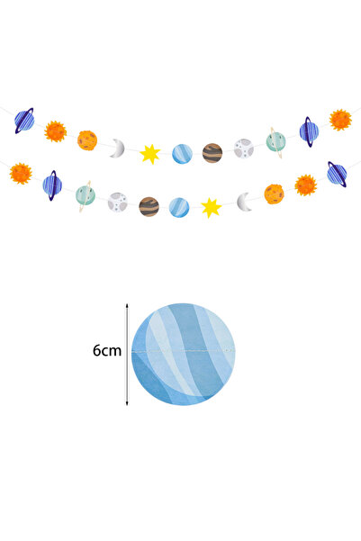 Choice قطعة واحدة A02 زينة ورقية معلقة لحفلات الأطفال، مستوحاة من الفضاء والك...