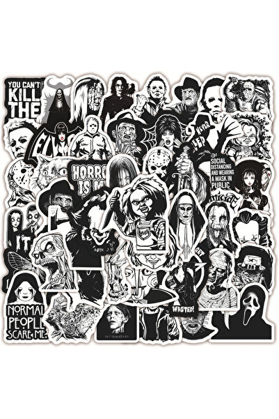 Choice Multicolor 50Pcs Mix Horror Movie Stickers Halloween Horror Decals For...