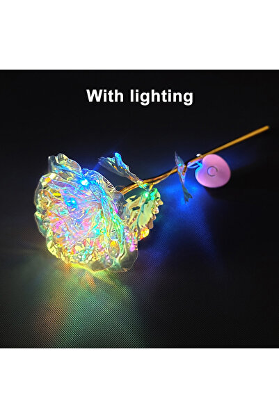 Choice Iridescent gold Led Valentine's Day Mother's Day Gift 24K Foil Plated ...