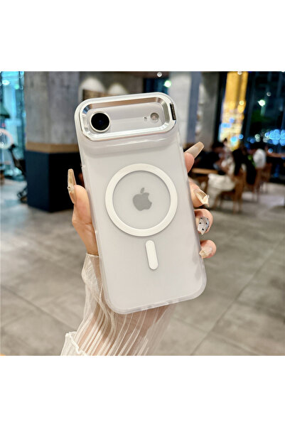 Choice غلاف هاتف مغناطيسي مزود بحامل عدسة معدنية شفافة لهاتف iPhone Air، متوا...