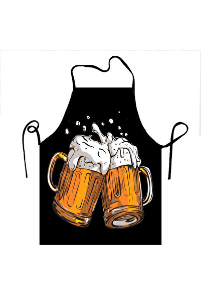 Choice مريلة مهرجان البيرة 50×70 سم، مزينة بطبعات أكواب بيرة مبتكرة، متينة وم...