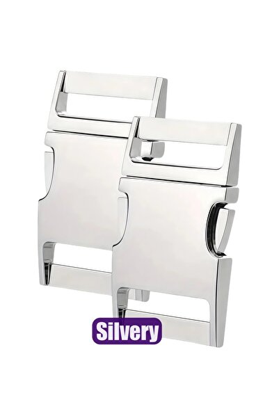 Choice مشبك جانبي معدني فضي اللون، 10 مم، قطعتان/عبوة، 10-30 مم، مناسب لأساور...