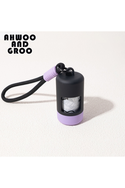 Choice1 Black Purple Pet Poop Scooper Bag Portable Pet Waste Bag Dispenser Co...