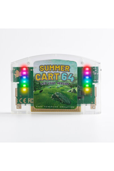 Choice1 Clear White label Open Source Summer Cart 64 SC64 5600 Games in 1 Car...