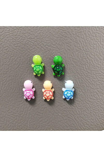 Choice ٥ قطع أو ٥/١٠ قطع مغناطيس ثلاجة على شكل سلحفاة صغيرة لطيفة، لتزيين الم...
