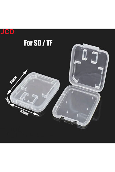 Choice علبة بلاستيكية شفافة صغيرة بيضاء اللون لتخزين بطاقات الذاكرة SD وTF، ت...