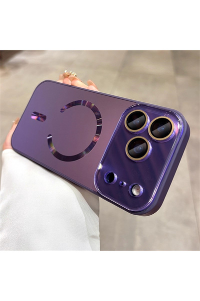Choice iPhone17 Pro Max Purple Laser Large Window Camera Matte Glass Protect ...