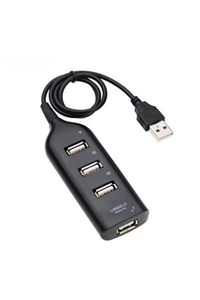 Choice موزع USB عالي السرعة من VIKEFON، أسود، موديل 2025، بأربعة منافذ USB 2....
