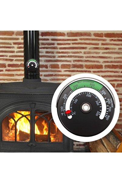 Choice مقياس حرارة مغناطيسي للموقد يعمل بالحطب مع قرص كبير لموقد الفرن...