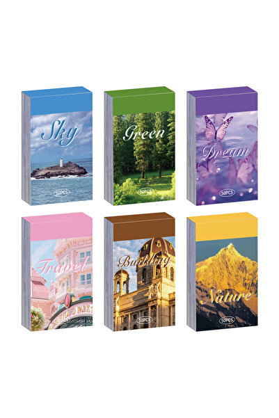 Choice 6 Sets 300 Sheets Washi Stickers for Journaling, Nature Travel Dream V...