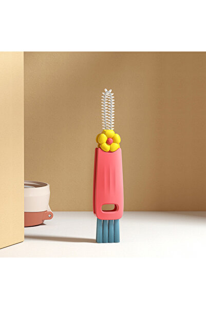 Choice مجموعة فرشاة تنظيف أغطية الأكواب الصغيرة والزجاجات بتصميم بتلات لطيفة ...