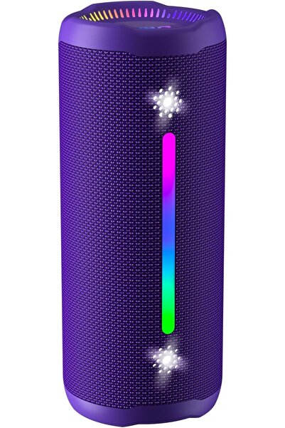 Choice5 مكبرات صوت بلوتوث محمولة من أوهايو، لون بنفسجي، صوت ستيريو لاسلكي عال...