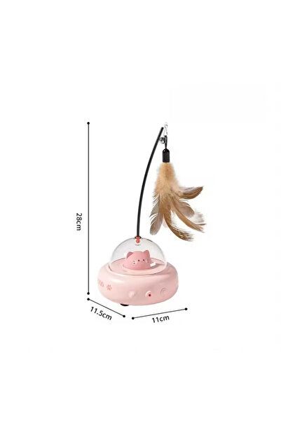 Choice لعبة ذكية وردية اللون لتحفيز القطط، عصا كهربائية لتحفيز القطط مع جرس ل...