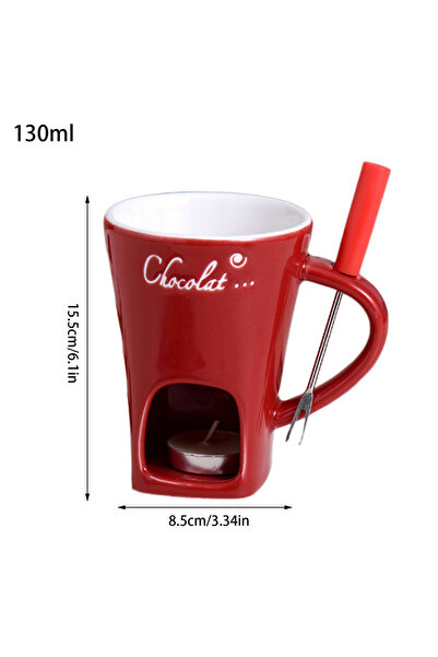 Choice Red Creative Coffee Cup Cutlery 130ml European Candle Cup Cheese Chola...