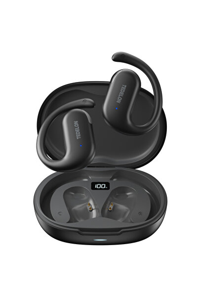 Choice سماعات أذن مفتوحة من تيديلون F9 سوداء اللون، لاسلكية بالكامل، بتقنية ب...