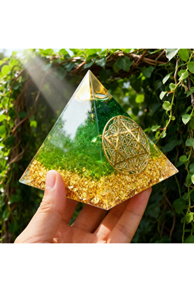 Choice قطعة واحدة من حجر الأورغونيت الهرمي، حجر كريم كريستالي طبيعي، زينة هرم...