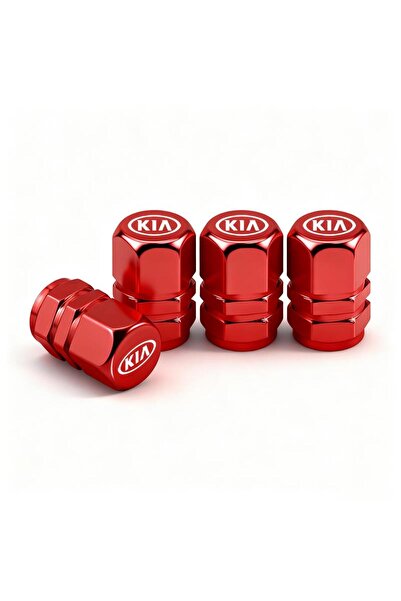 Choice5 4 قطع من أغطية صمامات إطارات السيارات الحمراء المقاومة للغبار، ملحقات...