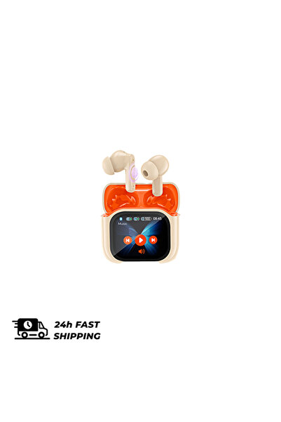 Choice1 سماعات أذن لاسلكية بتقنية بلوتوث مزودة بخاصية إلغاء الضوضاء وإضاءة LE...