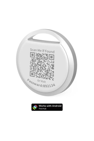 Choice1 حقيبة تتبع بيضاء مزودة برمز الاستجابة السريعة (QR) تعمل بنظام أندرويد...