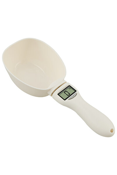 Choice1 مغرفة قياس طعام الحيوانات الأليفة مع شاشة LED، ملعقة تغذية، ميزان مطب...