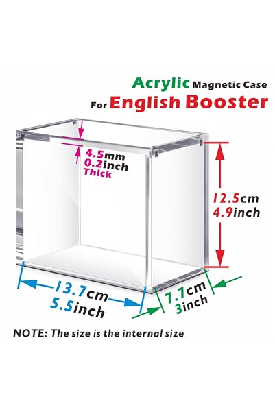 Choice1 small Choose Your Size – 5mm Acrylic Stackable Display Case for Boost...
