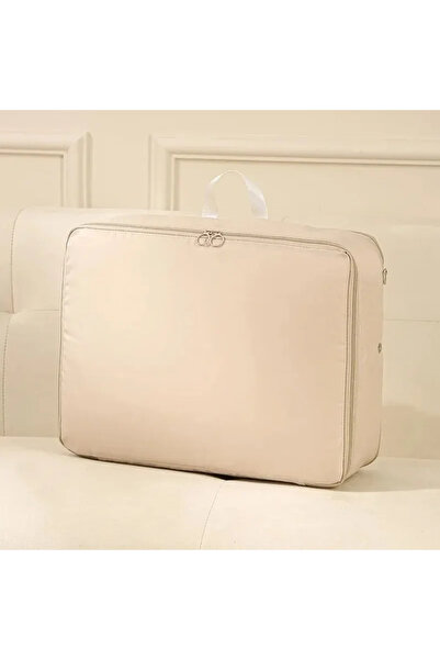 choice2 40X18X30 سم بيج 1 قطعة حقيبة تغليف ملابس مضغوطة حقيبة تغليف ملابس موف...