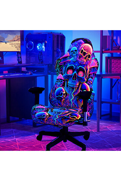 Choice9 YG-10 1 Set Glowing Gaming Chair Cover UV Reactive Neon Gaming Chair ...