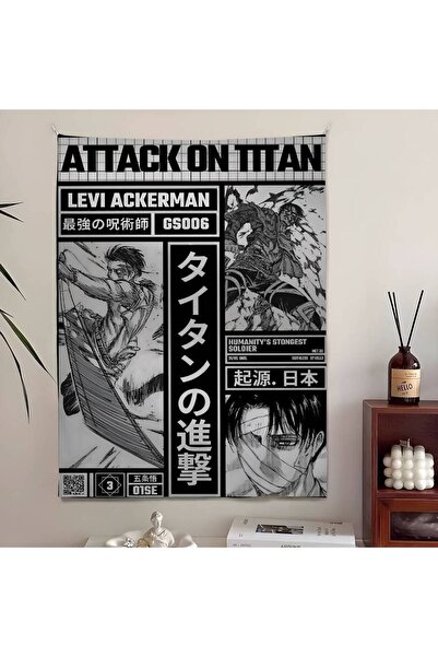Choice نسيج جداري من الألياف الدقيقة، مقاس 50×90 سم، مستوحى من مانغا هجوم الع...