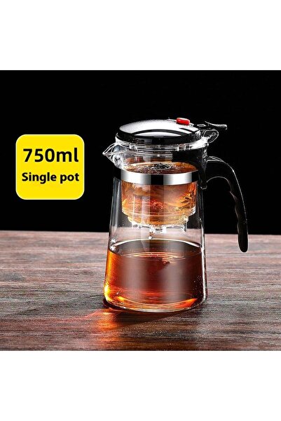 Choice1 750ml 500/750ML High Borosilicate Glass Filter Teapot With Lid Creati...
