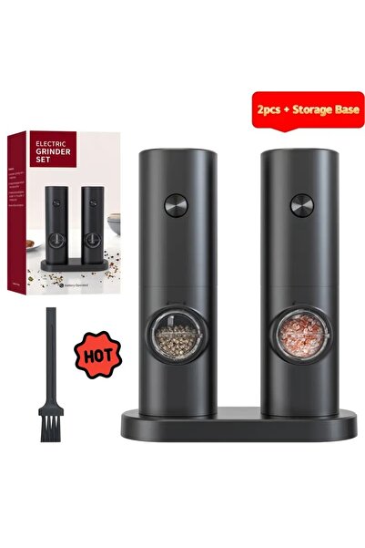 Choice1 خيار قطعتين لوحدة واحدة أو وحدتين، مطحنة ملح وفلفل كهربائية قابلة لإع...