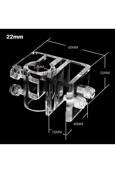 Choice1 أنبوب مياه كبير 22 مم، مشبك تثبيت، مصنوع من مادة أكريليك، سهل التركيب...