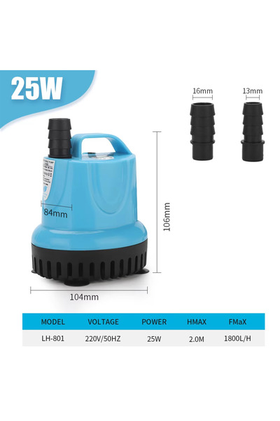 Choice1 25 W 25W-220V 50Hz. Submersible Water Pump - Aquarium Fish Tank Circu...