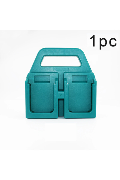 Choice حامل تخزين بطاريات أخضر اللون، قطعة واحدة، حامل تثبيت البطارية، سلة تخ...