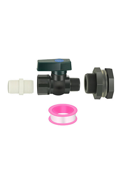 Choice طقم واحد، طقم صنبور برميل ماء من مادة PVC، محول تصريف مع وصلة داخلية ل...