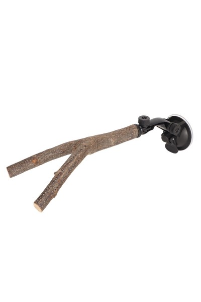 Choice1 20CM Bird Branch Perch Stand with Suction Cup Training Interactive Wo...