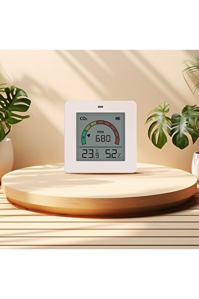 Choice جهاز كشف جودة الهواء مياوميا 3 في 1، مقياس ثاني أكسيد الكربون، مقياس د...