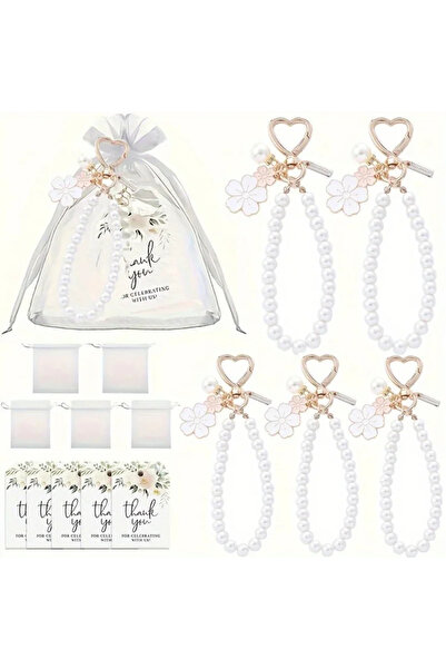 Choice 18 قطعة / 6 مجموعات من مشابك زهور اللؤلؤ المصنوعة من سبيكة معدنية، هدي...