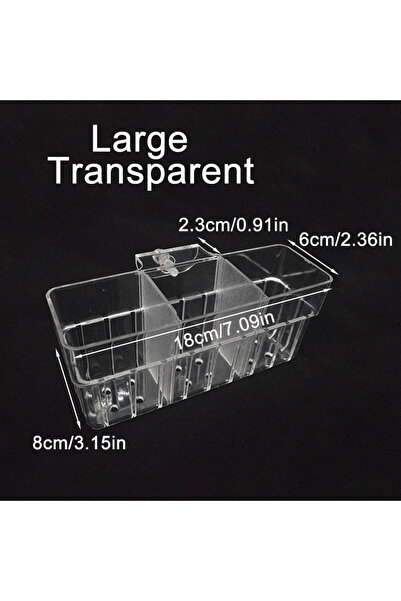 Choice1 حامل نباتات ناشئة كبير شفاف لحوض السمك - كوب منزلي لأحواض السمك