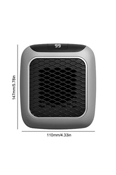 Choice سخان كهربائي صغير محمول أسود اللون بقوة 800 واط، مزود بمنظم حرارة قابل...