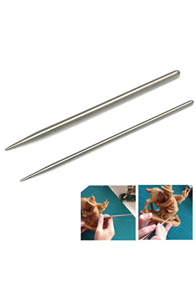 choice2 كل قطعة - قطعتان من أدوات النحت المصنوعة من الفولاذ المقاوم للصدأ، عص...