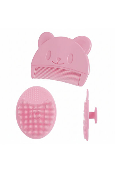 Kidizi Σετ χτένας και βούρτσας για την αφαίρεση της νινίδας από μωρά ροζ
