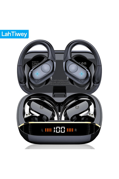 Choice سماعات أذن لاسلكية سوداء بتقنية بلوتوث 5.4، صوت عالي الجودة وميكروفون ...